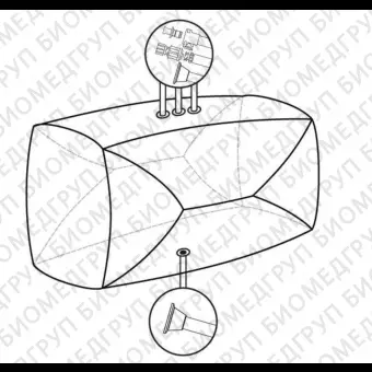 Мешки для сбора, хранения и транспортировки культуральной жидкости 3D Productainer BPCs, 1000 литров, материал ASI 26/77, 4 порта, Thermo FS, SS00172I