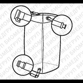 Мешки для сбора, хранения и транспортировки культуральной жидкости 3D Productainer BPCs, 100 литров, материал CX514, 3 порта, Thermo FS, SH30650.02