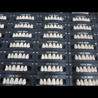 Зубы акриловые 2х слойные Kaili гарнитур 28 зубов, HUGE DENTAL T6A1