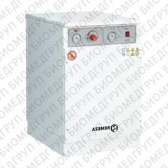 Remeza КМ16.VS204К  безмасляный компрессор для 2х стоматологических установок, без осушителя, с кожухом, с ресивером 16 л, 165 л/мин