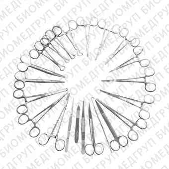Комплект ветеринарных инструментов для общей хирургии SP0050S