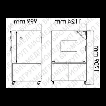 Камера испытательная теплохолодвлажность, 40...180С, MKF240, 228 л, Binder, 90200380