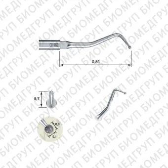 G61D  насадка к скейлерам Varios для реставрации зубов с минимальным вмешательством для NSK/Satelec