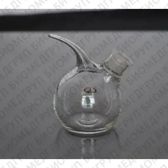 Капельница Шустера, прозрачное стекло, шлиф 10/13, d 50 мм, Россия, 1464