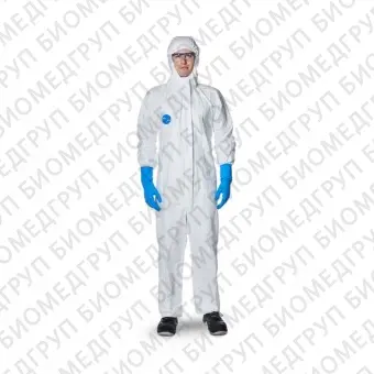 Комбинезон химической и биологической защиты с капюшоном, одноразовый, Тайвек 500 Эксперт, белый, размер М, DuPont, 6.012М
