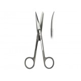 Ножницы хирургические Super Cut с одним острым концом изогнутые по плоскости, 145 мм Apexmed
