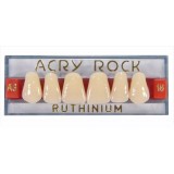 Зубы акриловые Acry Rock фронтальные верхние (планка 6 зубов) (D3 S-25)