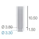 Абатмент отливаемый (выжигаемый), прямой, не переустанавливаемый, (анат. шейка) Sweden&Martina (3.3 мм х 11 мм A-CCR-330)